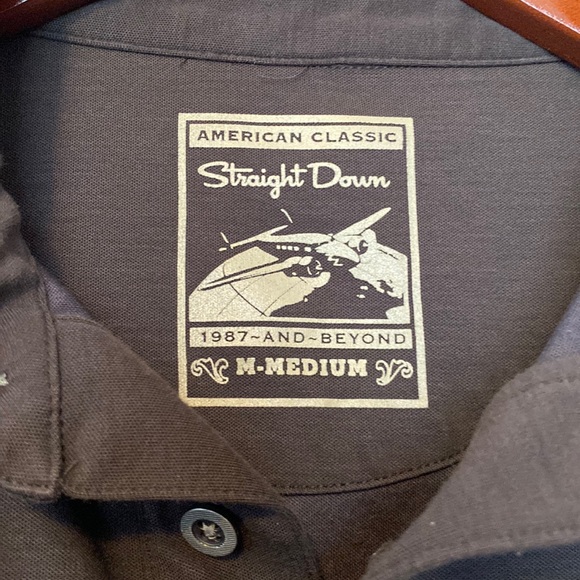 Straight Down Clothing Company Men’s Short Sleeve Collared Shirt. - Picture 7 of 8